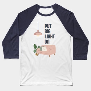 Funny Lancashire card - Put big light on Baseball T-Shirt